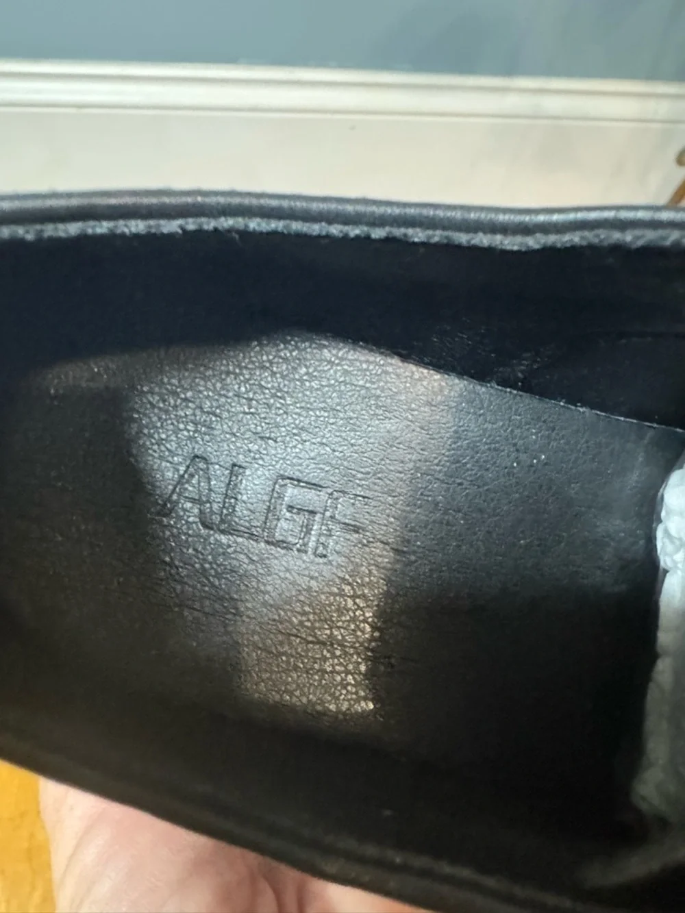 ALGF NEW Black Chunky Platform Oxford Shoes Size 7.5